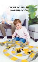 Juego De Carreras De Coches Eléctricos Con Vías Variadas Juguetes De Construcción Para Niños Y Niñas Regalo De Cumpleaños Y Halloween - details 0