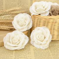 2/3/5pcs Flores De Jute Hessian Vintage Rustic Para Decoración De Boda Navidad Eventos Y Fiestas Accesorios De Manualidades DIY - details 8