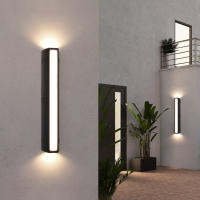 Lámpara De Pared Exterior 24W Impermeable Luz De Exterior Para Jardín Y Pasillo Decoración De Iluminación AC90-260V LED Incluida - details 1