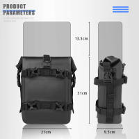 Bolsa De Moto Impermeable 6L Multifuncional Almacenamiento En Marco Lateral Y Tanque Negro Para Motocicleta Barra De Choque - details 20