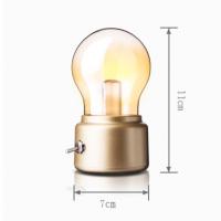 Lámpara De Escritorio Retro LED Recargable USB Luz De Noche Decorativa Para Hogar Y Estudio Bombilla Clásica Bulbo Incluido - details 5