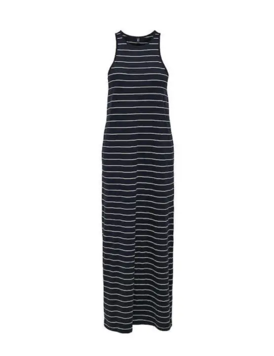 Vestido midi Only May negro rayas blancas para mujer - 1