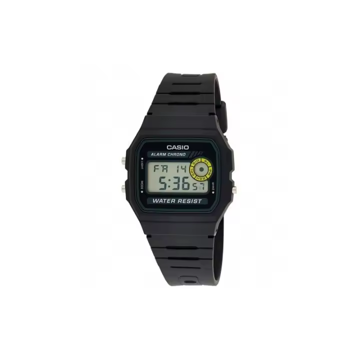 Reloj Casio F-94WA-8D correa de resina cronómetro alarma calendario luz F94WA8D - 1
