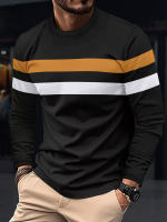 Camiseta De Manga Larga Para Hombre Casual Primavera Otoño Invierno Estilo round Collar Poliéster Ligero Transpirable - details 3