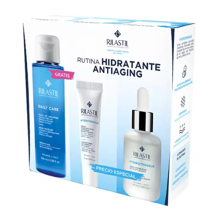 RILASTIL PACK SERUM HYDROTENSEUR + CREMA CONTORNO DE OJOS + AGUA MICELAR - 1