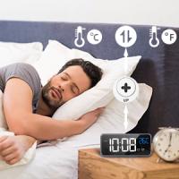 Timits Reloj Despertador Digital LED de Temperatura 2026 - Alarma Doble y Brillo Regulable - details 4