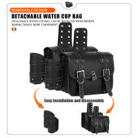 Bolsas De Silla De Motocicleta PU Cuero Universal Vintage Marrón Bolsa Lateral Con Herramientas Y Guantes Impermeable - details 19