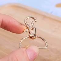 10Pcs Hebilla Giratoria Para Cadena De Llaves Hacer Llaveros Herramienta De Hardware Para Bolso Y Artesanía DIY Clip De Cierre De Snap Para Lanyard - details 2