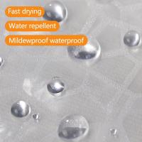 Cortina de Ducha Antimoho 180 X 200 cm, 3D Cubo de Agua Semitransparente Espesas EVA Lavable Cortinas de Baño con 12 Ganchos, Impermeable Antibacteriano Secado Rápido, para Bañera - details 4