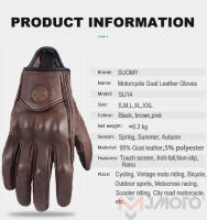 Guantes De Motocicleta Suomy De Cuero Para Hombre Y Mujer ProtecciónVintage Ciclismo Primavera Otoño Guantes De Motocross ATV - details 2