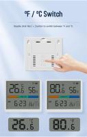 Termómetro Y Higrómetro Digital LCD Para Interior Sensor De Temperatura Y Humedad Estación Meteorológica Con Reloj Para El Hogar Tamaño 77x68x11 Mm - details 5