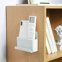 Soporte De Teléfono Adhesivo Organizador De Control Remoto Para TV Y Aire Acondicionado Ecológico Plástico Montado En La Pared - details 9
