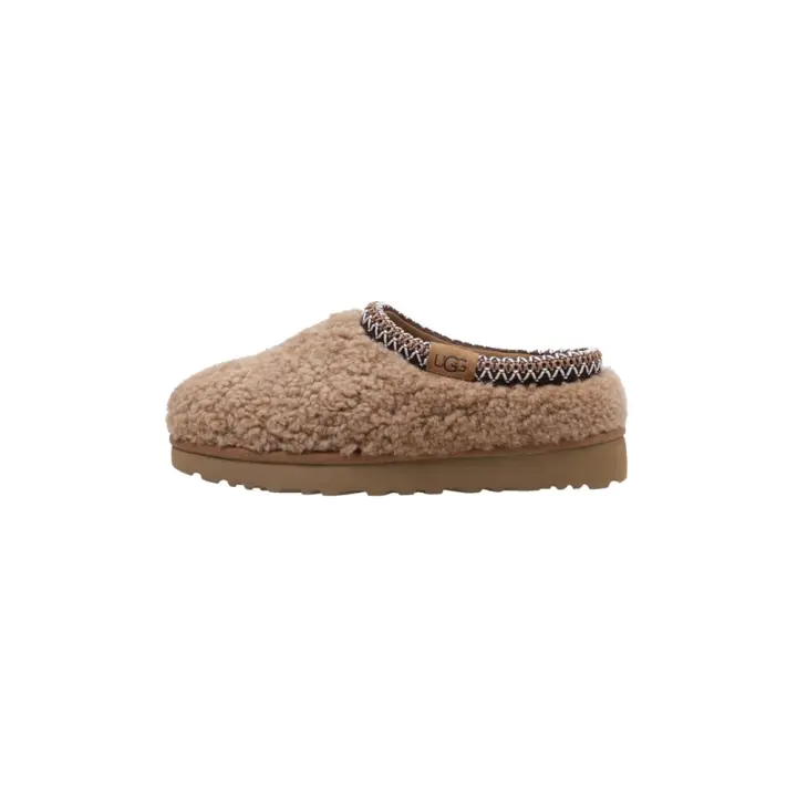 UGG Tasman Maxi Curly Zueco Plano Mujer Cuero - 1