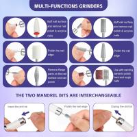 Quitaesmalte de uñas, taladro eléctrico portátil profesional para uñas, pulidor de uñas para dar forma, pulir y quitar uñas de gel, herramienta de manicura multifuncional - details 1
