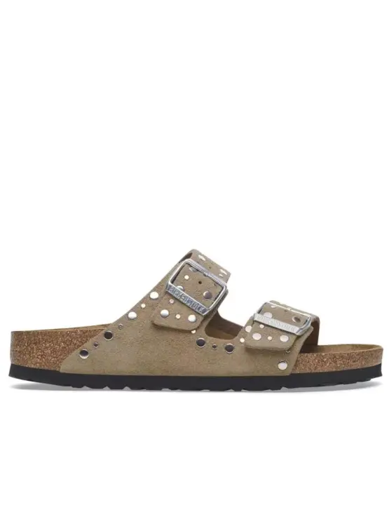 Sandalias Birkenstock con tachas taupe mujer - 1