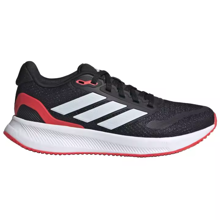 Adidas Runfalcon 5.0 J - Color Negro y Rojo - Calzado Running - Zapatilla Cómoda - Multideporte - Ligeras - Cómodas - Resistentes - 1