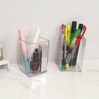 Estuche De Plástico Transparente Para Bolígrafos Y Lápices Organizador De Escritorio Moderno Estuche Para Almacenamiento De Estationería - details 1