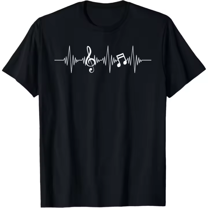 Camiseta de Manga Corta, 100% Algodón, Ropa Unisex para Hombres y Mujeres en 5 Tallas, Camiseta Negra ESTAMPADA, Cuello redondo. - 1
