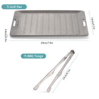 Set De Camping Con Sartén Y Pinzas Para BBQ Tierra De Titanio Superficie No Adherente Matte Ideal Para 1 Personas - details 11