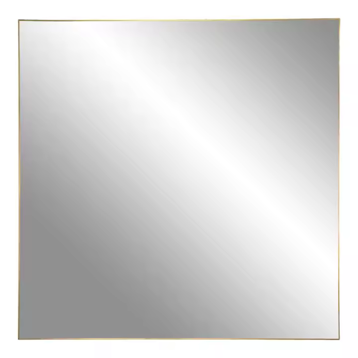 Espejo con Marco Jersey, Metal, Plata, 60x60x0,5 cm - 1