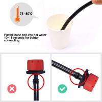 Emisores De Rociador De Riega Micro Drip 8 Agujeros Ajustables Para Sistema De Riego Jardín 50/100 Piezas - details 5