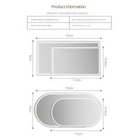 Espejo Interior De Coche Universal En Acero Inoxidable Espejo De Maquillaje Portátil Para Auto Visera Antirreflejo HD Accesorios De Estilo Para Coche - details 5