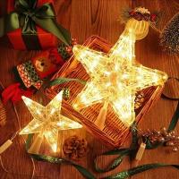 Estrella LED Para Árbol De Navidad Tamaño Grande Alimentado Por Baterías Decoración Para Sala De Estar Jardín Fiesta Año Nuevo 2025 - details 0