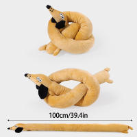 Juguete De Perro Creativo En Forma De Salchicha De 100CM Peluche Sonido Squeaky Juguete Masticable Para Dientes Juguete Interactivo Para Jugar - details 2