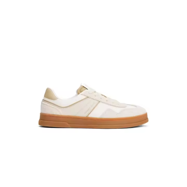 Zapatillas Tommy Greenwich Mix Mujer Beige - 1