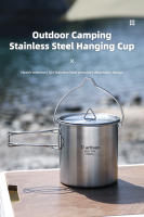 Tiartisan Tetera De Acero Inoxidable 750ml Plegable Portátil Para Camping Y Picnics Con Manoleta Herramienta De Cocina Al Aire Libre - details 0