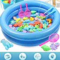 Juguete De Pesca Magnética Inflable Para Niños Piscina De Peces Juego De Colaboración Padre E Hijo Desarrollo De Habilidades Explorativas Multijugador - details 0