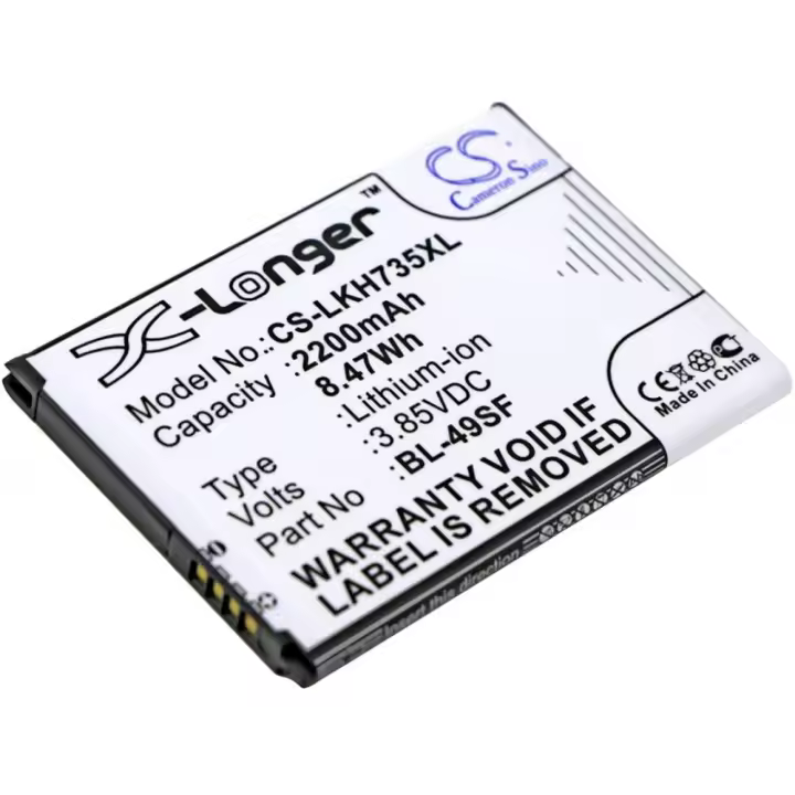 CAMERON SINO ⋆ Batería compatible con LG G4s ⋆ G4 Beat ⋆ H734 ⋆ H735 ⋆ H736 ⋆ Referencia BL-49SF ⋆ Capacidad 2300 mAh ⋆ Rendimiento fiable ⋆ Repuesto duradero ⋆ Envío desde España - 1