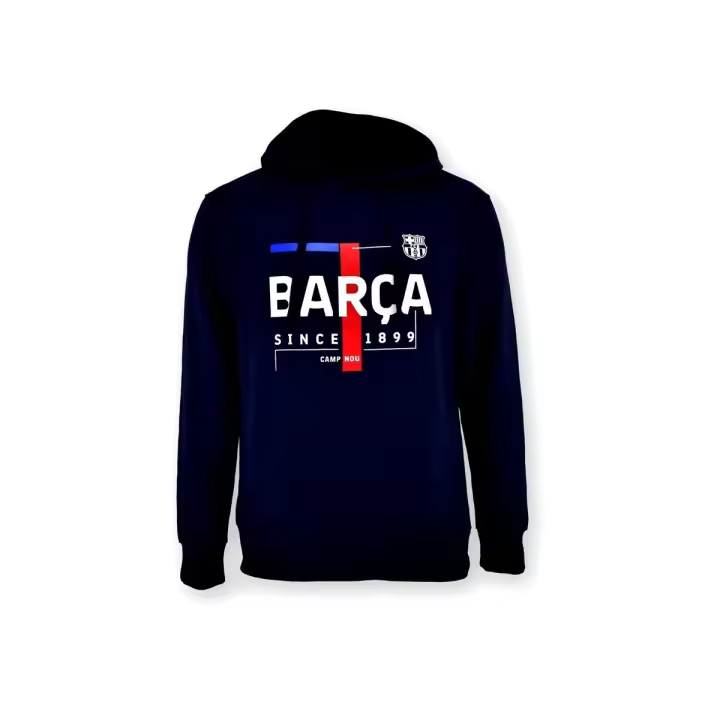 Fútbol Club Barcelona Sudadera FC Barcelona Hoddie Adulto Azul Marino 2022-23 Bolsillos Laterales - 1