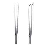Pinzas De Acero Inoxidable Para Acuario 27cm Con Punta Recta Y Codo Herramienta De Limpieza Para Hierba De Agua Y Plantas De Acuario - details 4