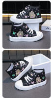 Zapatos De Lona Para Niños Y Niñas Cuatro Estaciones Blancos Suaves Antideslizantes Casuales Tallas 3-15 Años Zapatos Combinados - details 9