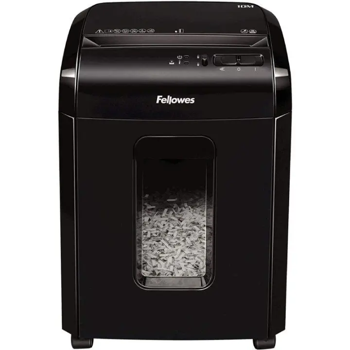 Destructora Fellowes 10M/ Corte en Partículas de 2 x 12mm/ Negra - 1