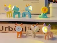 Lámpara De Noche LED Mini Plegable Para Escritorio Luz De Animales Lindo Perro Ociel Luces Portátiles Para Decoración De Sala De Estar Regalo Para Estudiantes - details 9