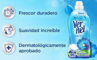 Vernel Suavizante Concentrado Aroma Cielo Azul – Pack 3x60 (180 Dosis)  Suavidad, Frescura y Aroma Duradero - details 1