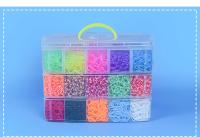 Juego De Banda De Goma Luminosa Arcoíris Para Niños Set De Puzle DIY Tejido Manual Pulsera Loom Kit De Juguetes Educativos - details 6