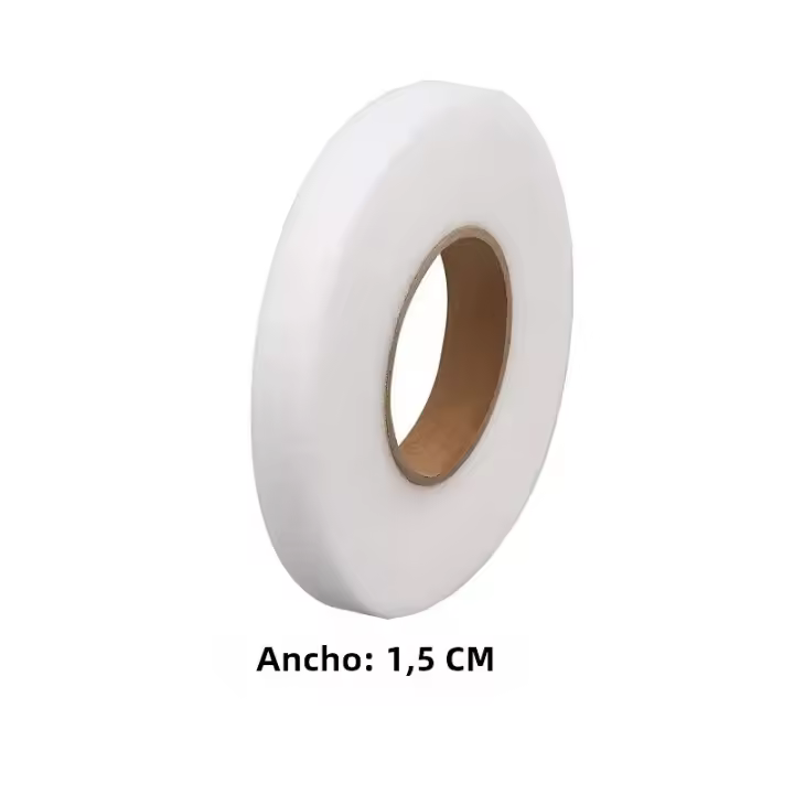 Cinta Adhesiva Para Hemas De Tela 65 Yardas Cinta De Fusi\u00f3n Para Ropa Mamparos Cortinas Poli\u00e9ster Tejida Voile Uso En Hemas Con Hierro - 1