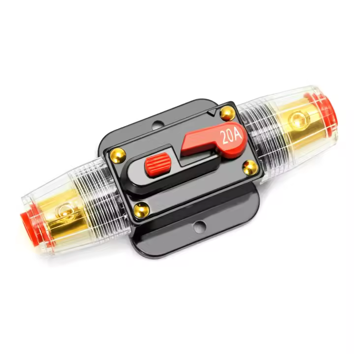 Disyuntor automático de 20 A, con interruptor manual de restablecimiento de fusibles para el interruptor estéreo de protección del automóvil - 1