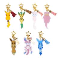 Llavero De Acrílico Pokemon Faerie Baokemeng Pikachu Slowpoke Sylveon Eevee Leafeon Juguete De Anime Para Elfos Y Juegos - details 0