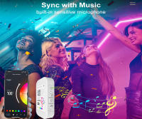 Tira De Luces LED WiFi Bluetooth RGB 10M 20M 12V Compatible Con Alexa Y Música Decoración Navideña Flexibles Para El Hogar - details 12
