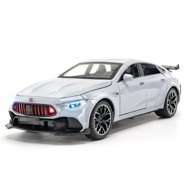 Coche De Juguete De Aleación De Metal 1/24 ROCKET 900 Con Llantas De Goma Interior Simulado 6 Puertas Abatibles Regalo Para Niños - 1