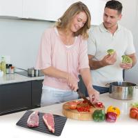 Placa De Descongelación Rápida De Aleación De Aluminio Para Alimentos Frutas Carne Herramienta De Cocina Thaw Master Rectangular - details 1
