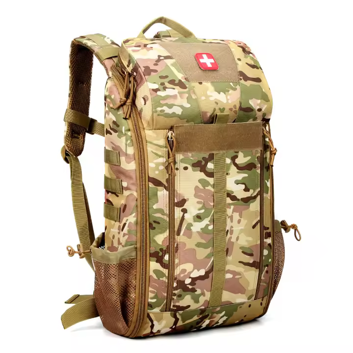 Mochila médica táctica para exteriores, gran capacidad, para acampar y montañismo, bolsa de primeros auxilios, bolsa de almacenamiento multifunción - 1
