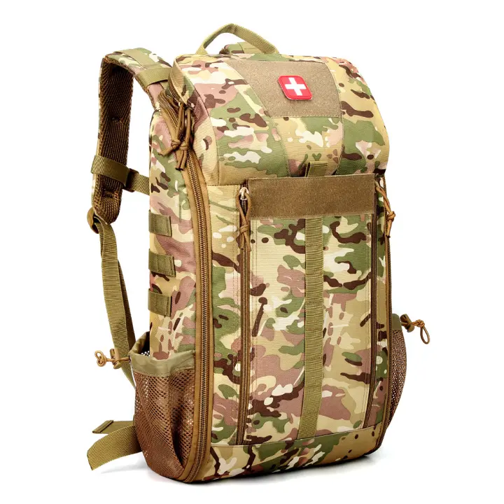 Mochila médica táctica para exteriores, gran capacidad, para acampar y montañismo, bolsa de primeros auxilios, bolsa de almacenamiento multifunción - 1