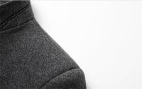 Abrigo De Lana Para Hombre Estilo Británico Sólido De Medio Tamaño Chaqueta De Lana Business Overcoat Casual Cierre Simple - details 9