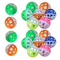 Juego De 18 Pelotas De Juguete Para Gatos Con Campana Coloridas De Plástico Tamaño 4cm Juguetes De Rascado Y Persecución Para Gatos Y Gatitos Suministros Para Mascotas - details 0