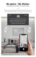 Lámpara De Pared LED Moderna Para Decoración De Hogar Y Habitaciones Iluminación Blanca Y Negra Para Sala De Estar Y Dormitorio - details 2